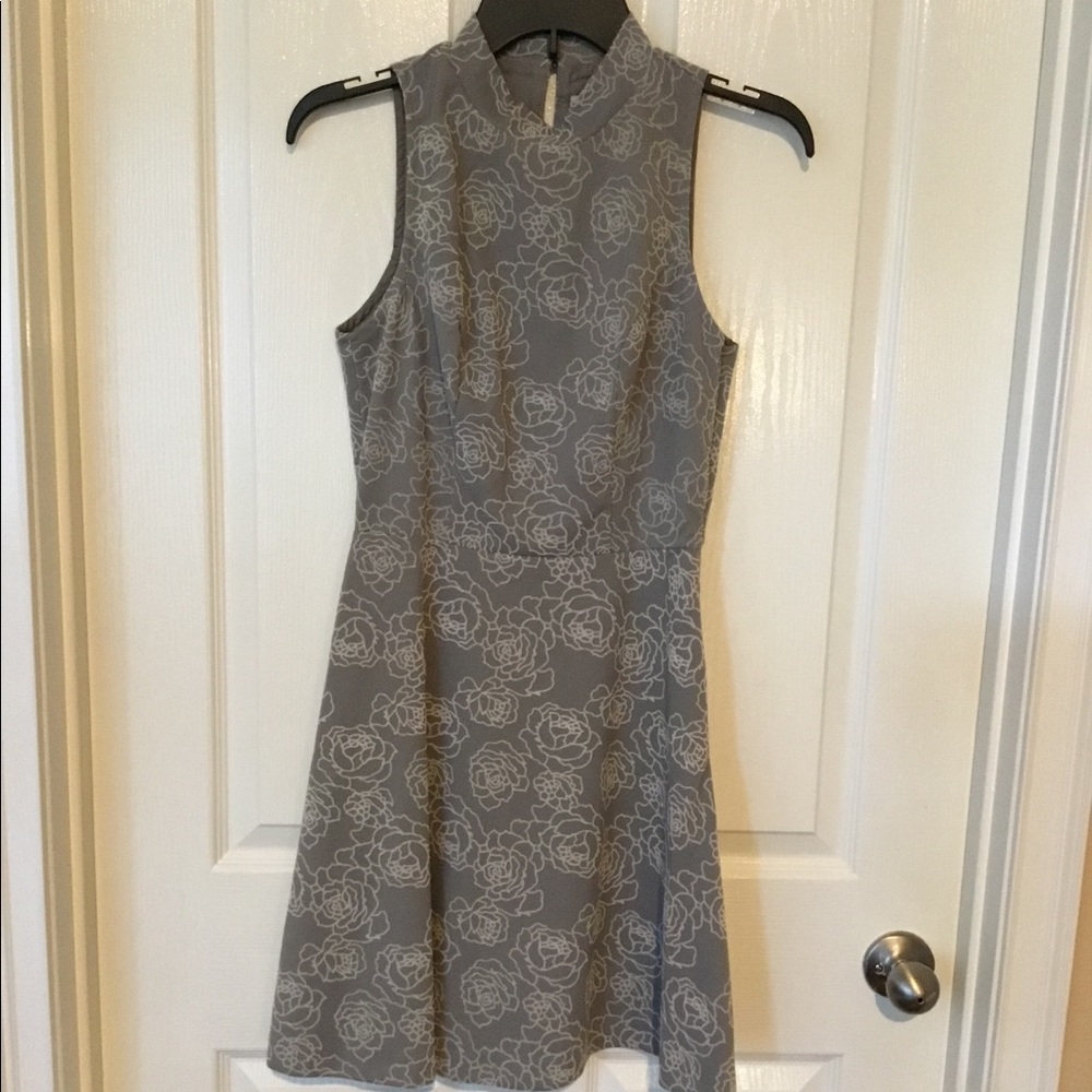 Lauren Conrad Grey Flower Dress